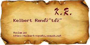 Kelbert Renátó névjegykártya