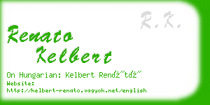 renato kelbert business card